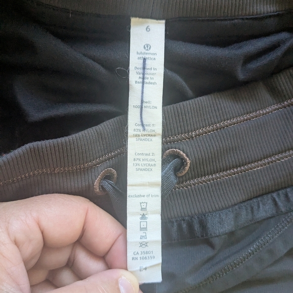 LULULEMON Tennis Skort Size 6 Black And Brown Model Personal Best Ruffle - Picture 7 of 10